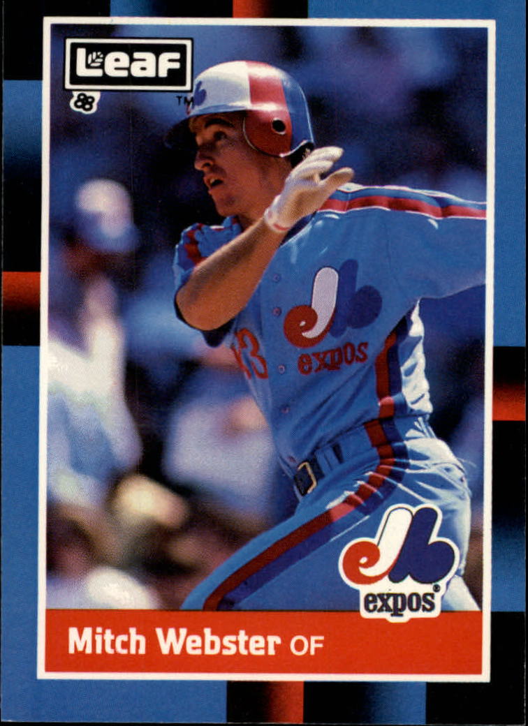 1988 Leaf/Donruss Baseball Cards       198     Mitch Webster